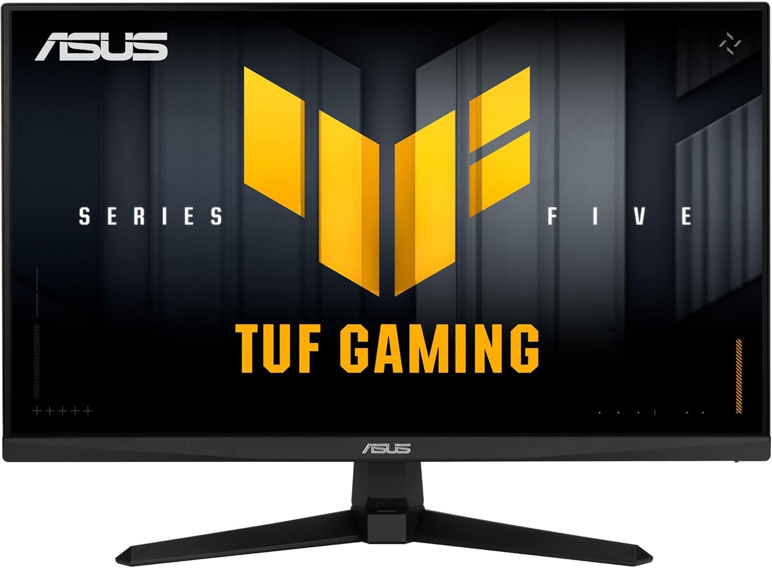 ASUS TUF Gaming Series 5 24” 1080P Gaming Monitor (VG249QM5A) - Full HD, Fast-IPS, 240Hz, 0.3ms, G-SYNC Compatible, FreeSync Premium, Extreme Low Motion Blur Sync, 99% sRGB, Gaming AI, 3 yr Warranty