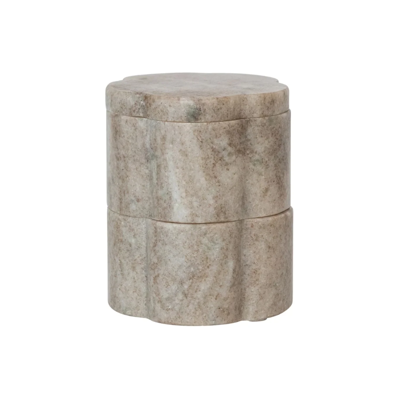 Marble Scalloped Stackable Pinch Pot