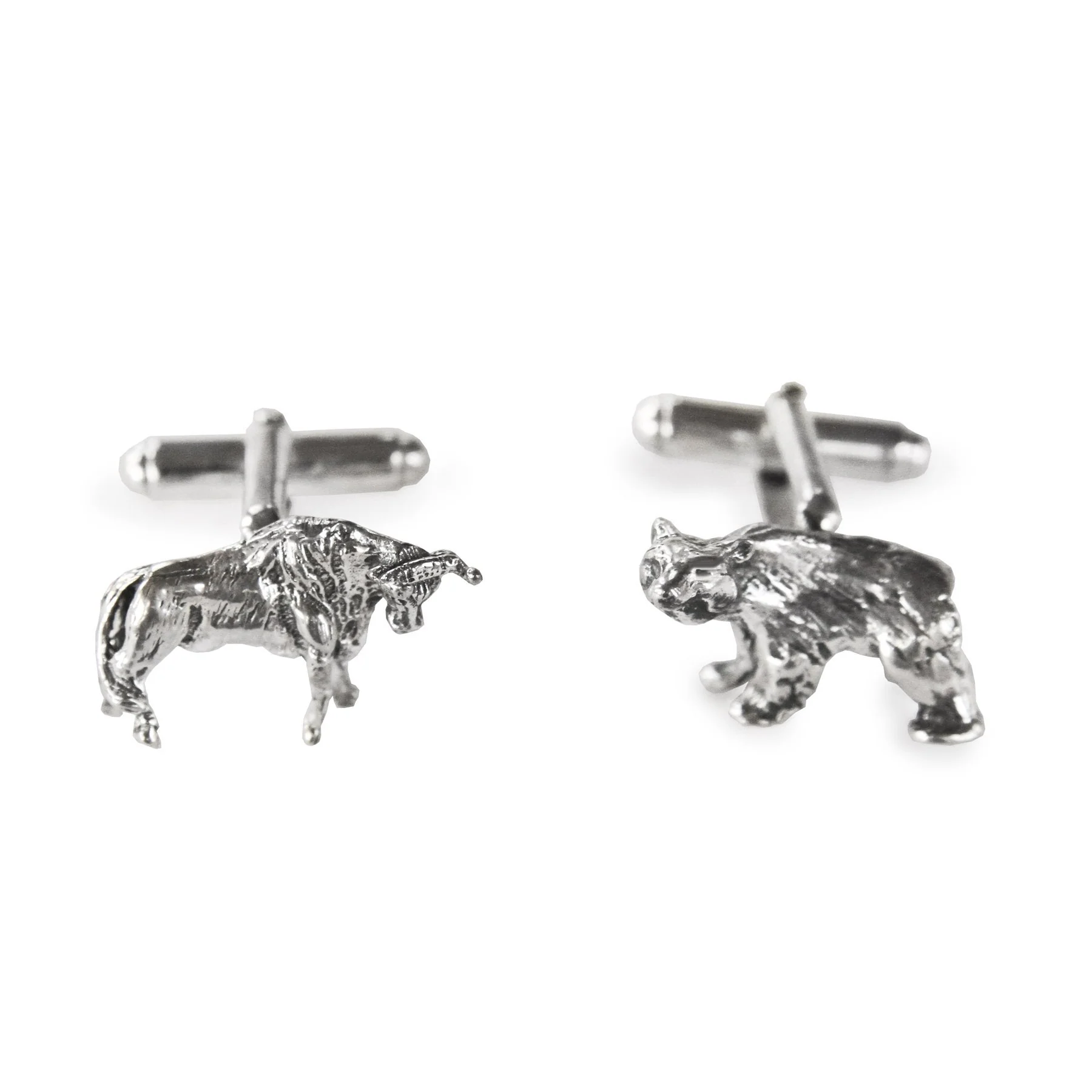 Wall Street Cufflinks, Sterling Silver