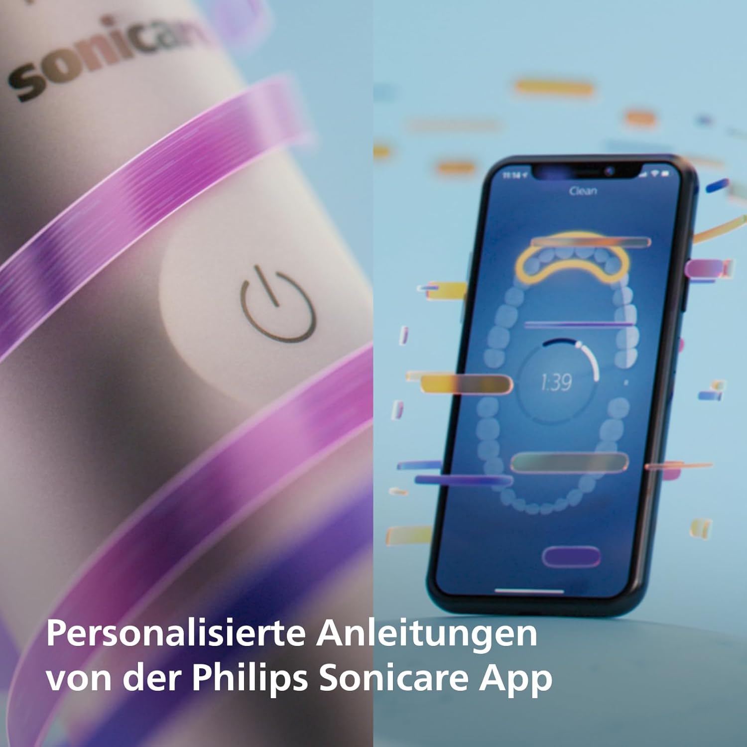 Philips Sonicare DiamondClean Prestige 9900 – Elektrische Zahnbürste mit SenseIQ, A3 Premium-All-in-One-Bürstenkopf und Ladeetui in Mitternachtsblau (Modell HX9992/12)