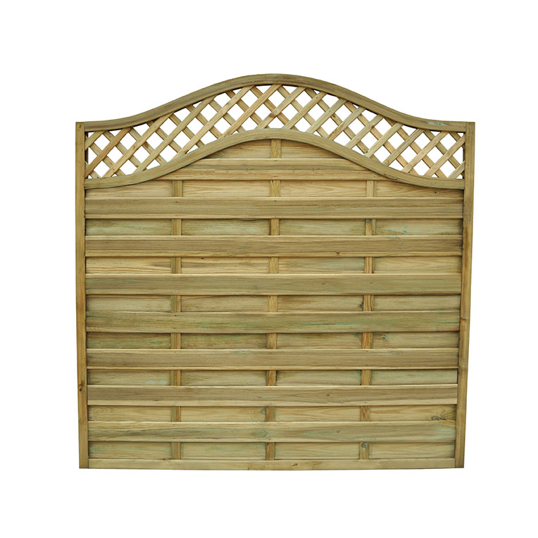 Forest Garden Pressure Treated Decorative Europa Prague Fence Panel – 1.8m x 1.8m