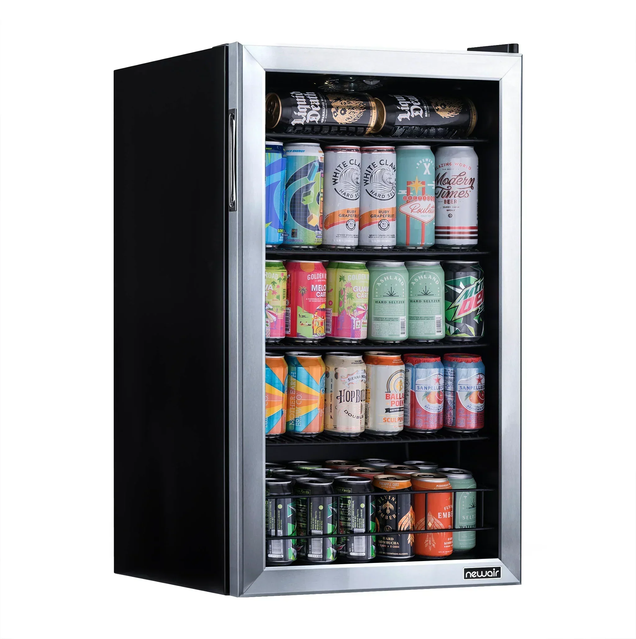 2026 Newair® Refrigerador de Bebidas Independiente de Acero Inoxidable – 126 Latas – 18,9