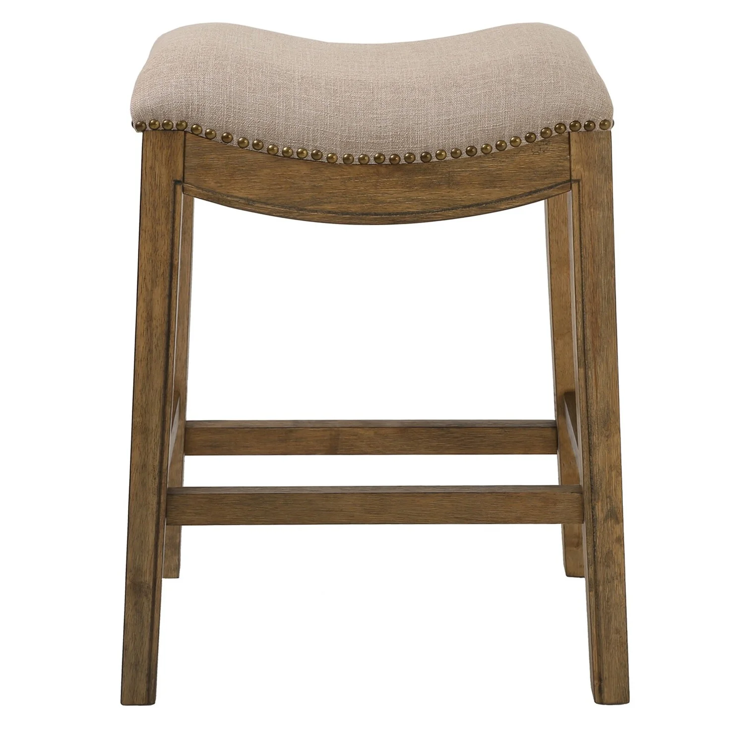 New Ridge Home Goods 26" Saddle Wood Counter Height Stool Weathered Natural