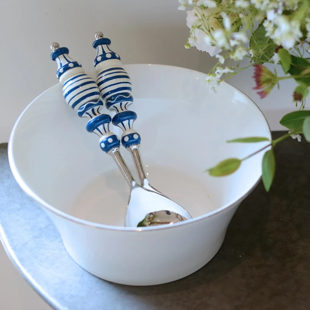 Hand Painted Serving Spoon Set