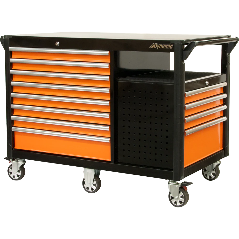 Dynamic D069209  ~  Tools 52 Inch Industrial Cart With 12 Drawers