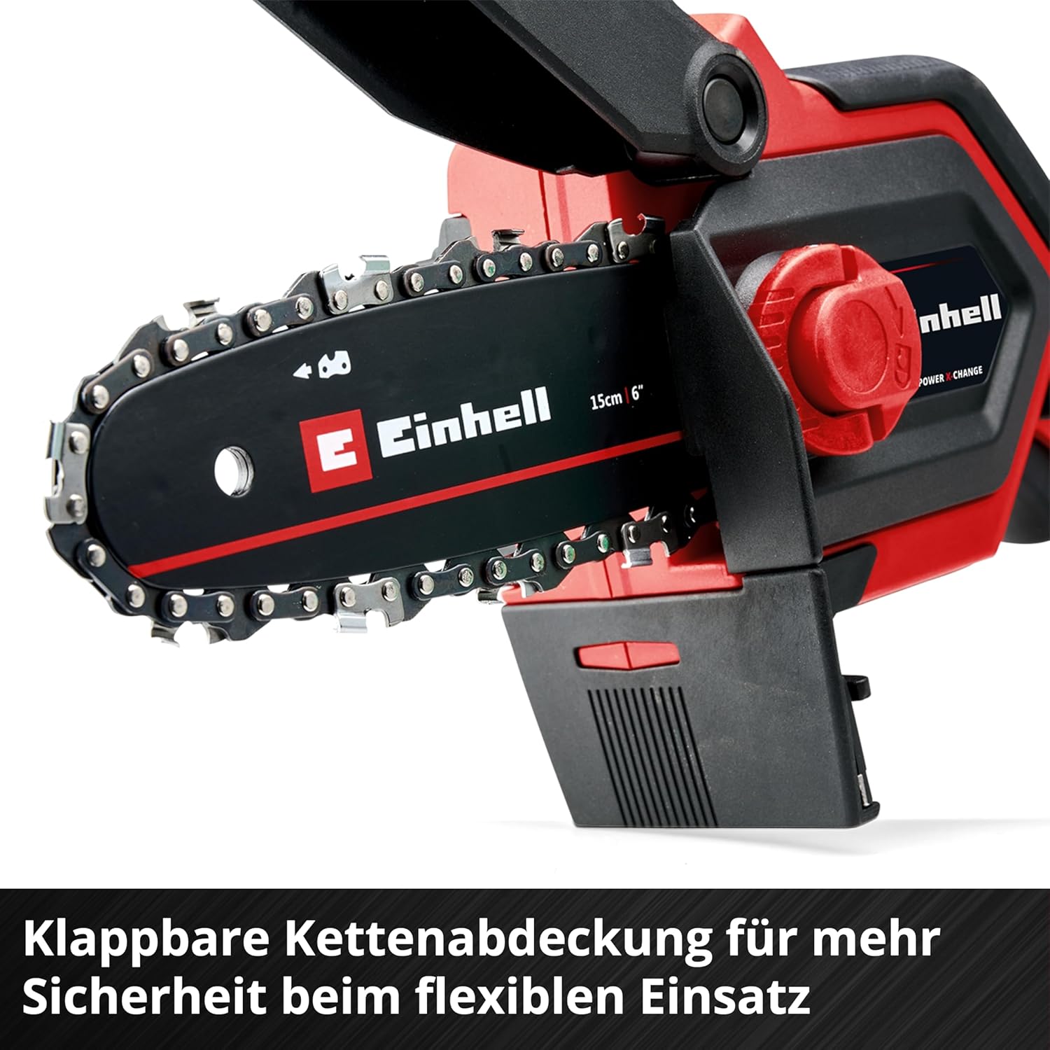 Einhell Akku-Astkettensäge GE-PS 18/15 Li Bag Kit Power X-Change (18 V, Brushless, 12,5 cm Schnittlänge, inkl. 2,5 Ah Akku, Ladegerät, Ersatzkette, Einhell Bag 45/29)