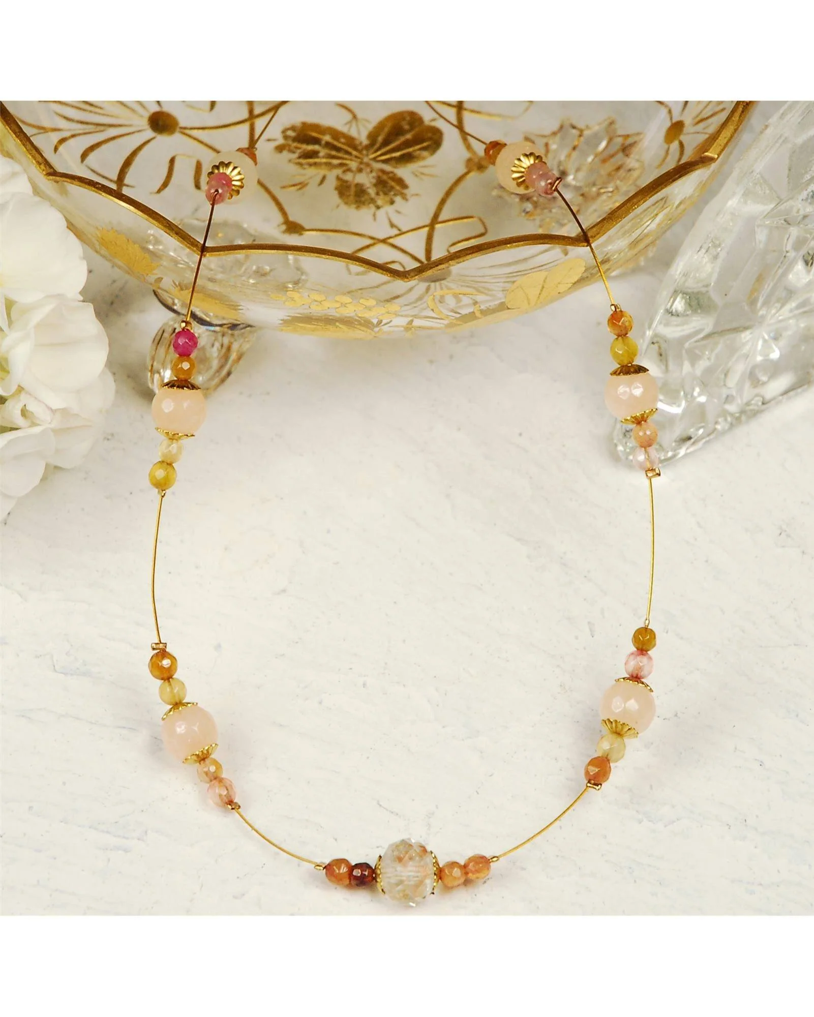 Sahara Agate Strand Necklace