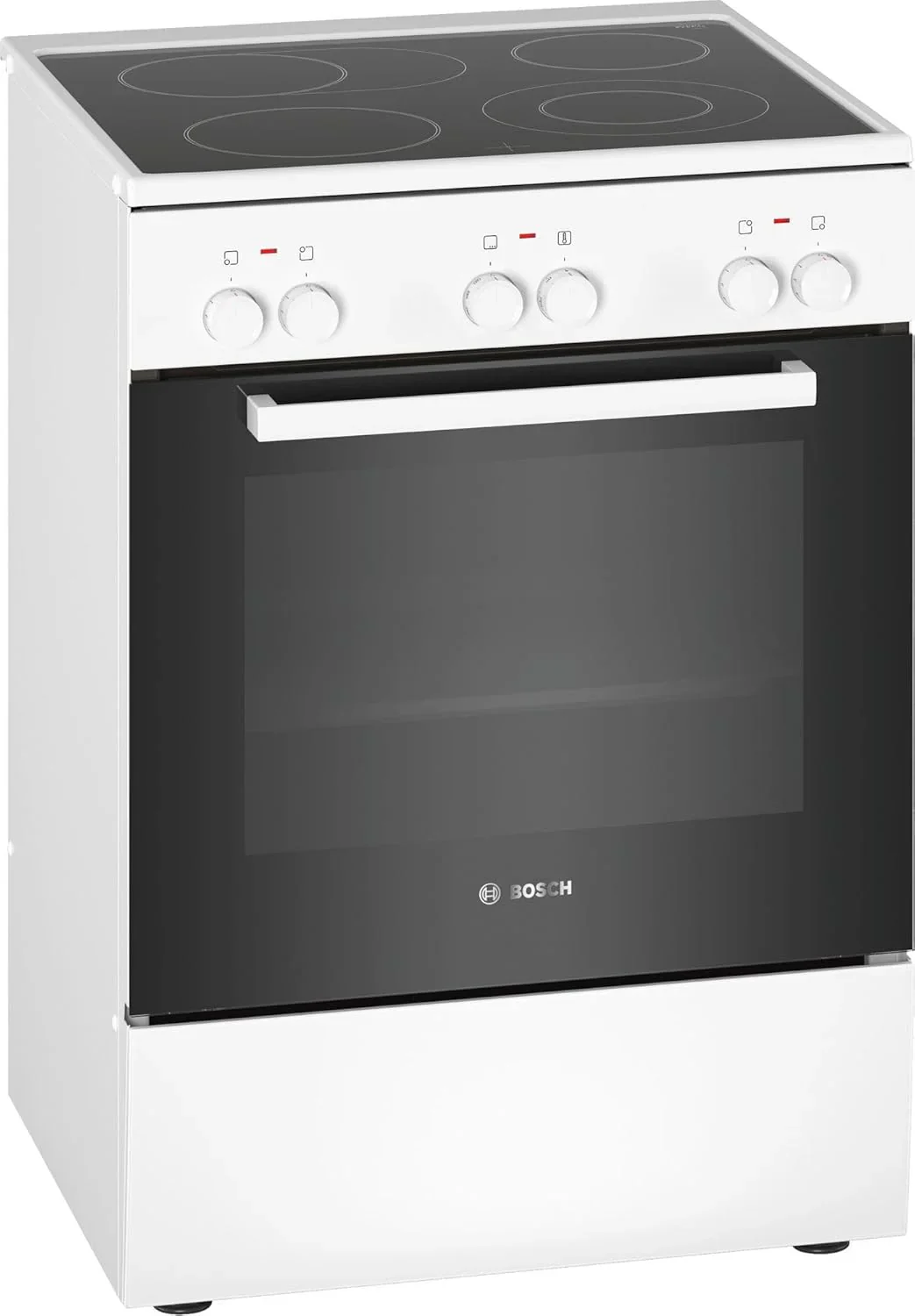Bosch HKR39C250 Serie 4 elektromos tűzhely, 60 cm széles, EcoClean Direct tisztítási segédeszköz, 3D hőlégbefúvás 3 szinten történő sütéshez, LED kijelzős vezérlés, bővíthető főzőzóna nagy edényekhez
