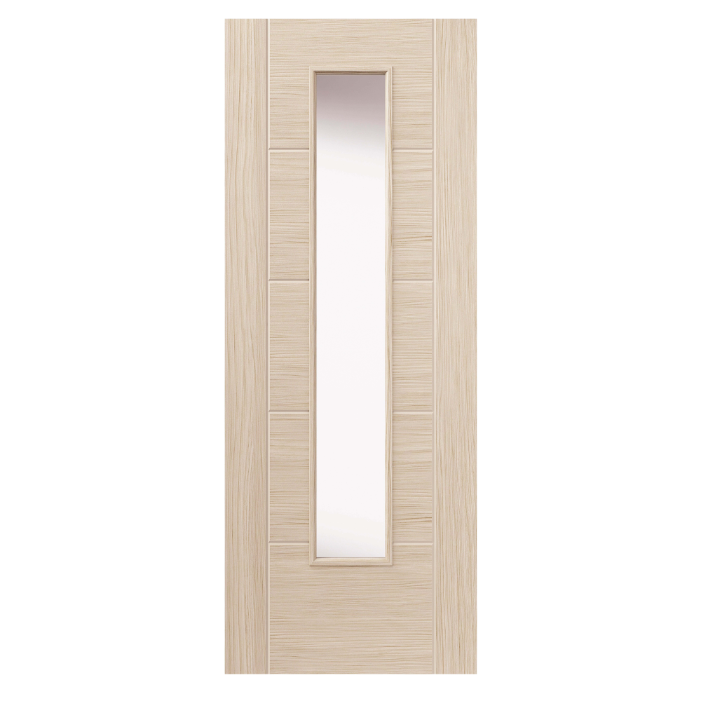 J B Kind Ivory Glazed Laminate Internal Door