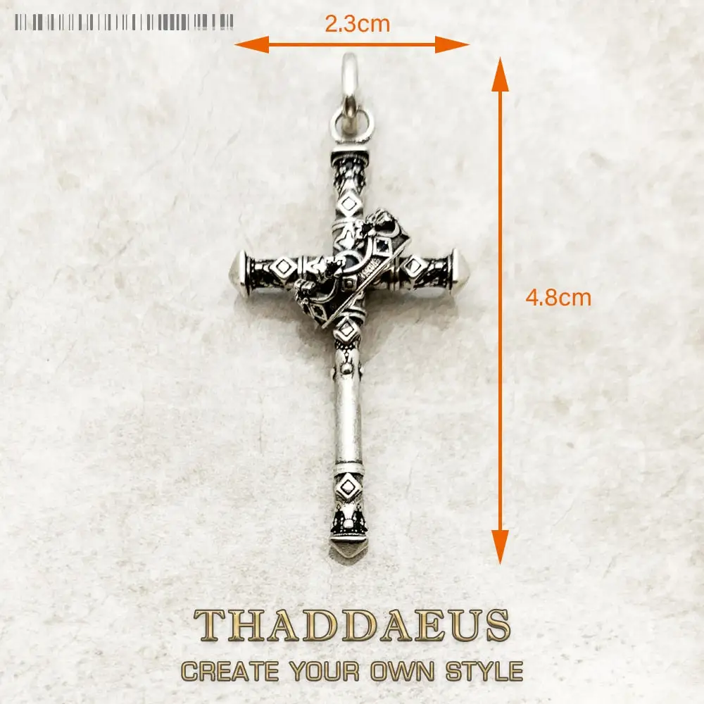 Majestic Cross Pendant | Sterling Silver Necklace Charm | Gift For Her