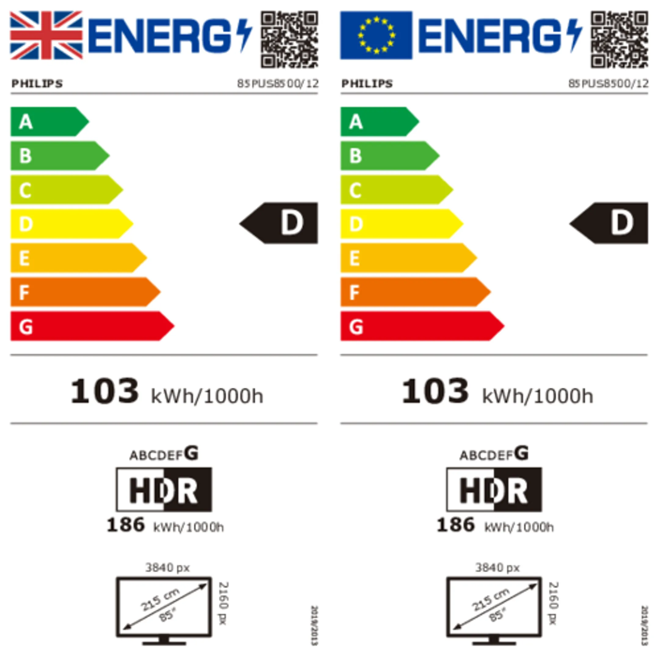 Philips QLED 4K TV 85PUS8500/12 (2025) - 85 inch