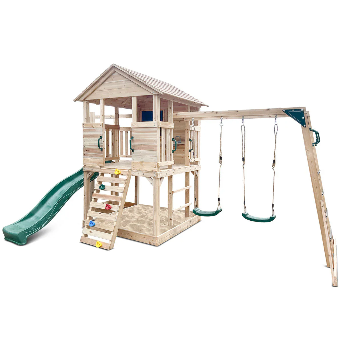 Lifespan Kids Kingston kuckóház 2,2 méteres zöld csúszdával