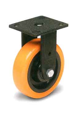 Tuff Grade B07-04-150-262  ~  Caster 6 Inch Rigid Orange Polyurethane 900 Lb Cap