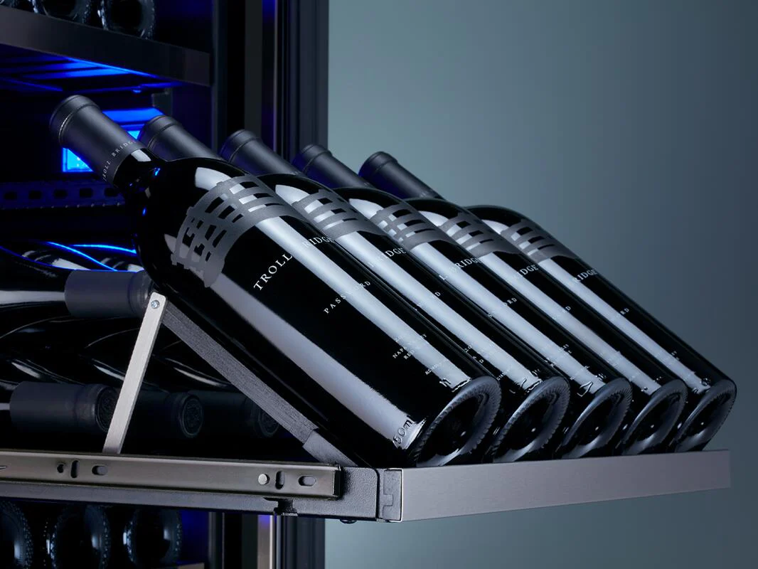 Zephyr 24'' Stainless Steel Dual Zone Wine Cooler 15.25 Cu. Ft.