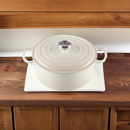 Le Creuset Cocotte rotonda Evolution in ghisa vetrificata con Coperchio, diameter 26 cm, Meringue, 21177267164430 : Amazon.it: Casa e cucina