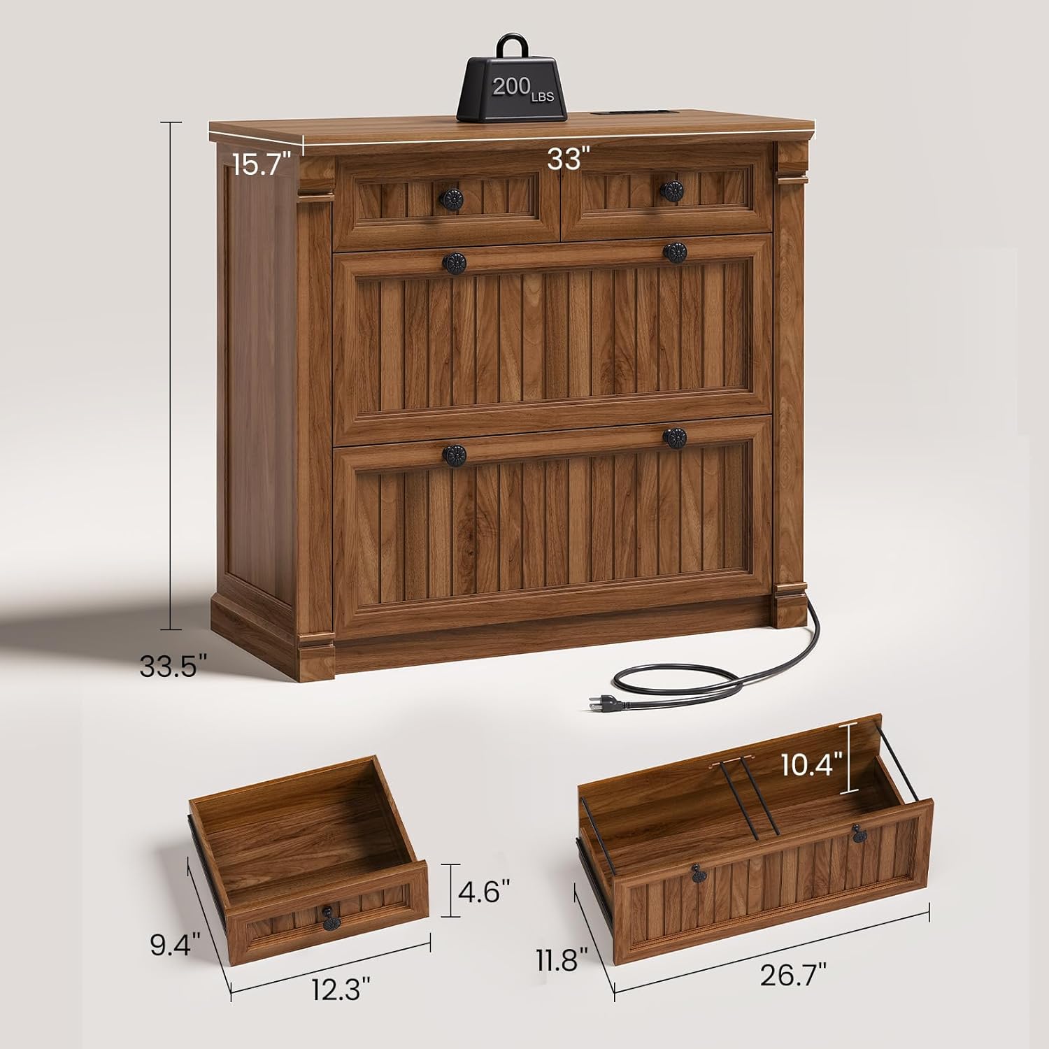 SEDETA 4 Drawers File Cabinet, 33