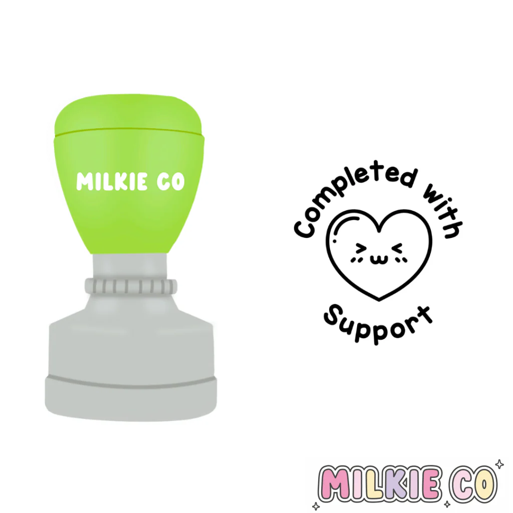 'Completed with Support' Stamp