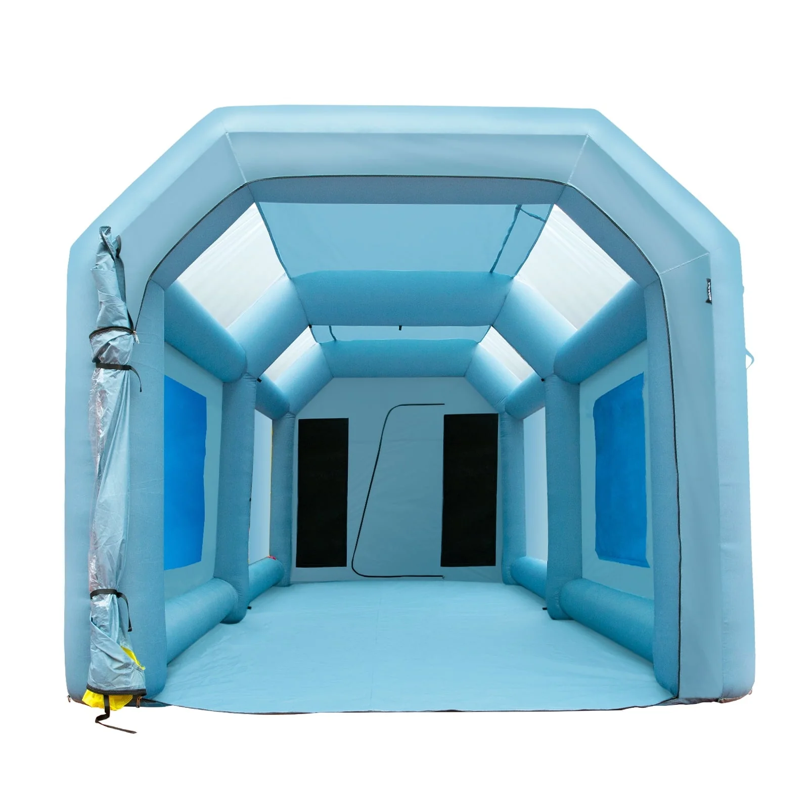 BENTISM Inflatable Paint Booth 26x15x11ft Inflatable Spray Booth Car Paint Tent with 750W+950W Filter System Blower