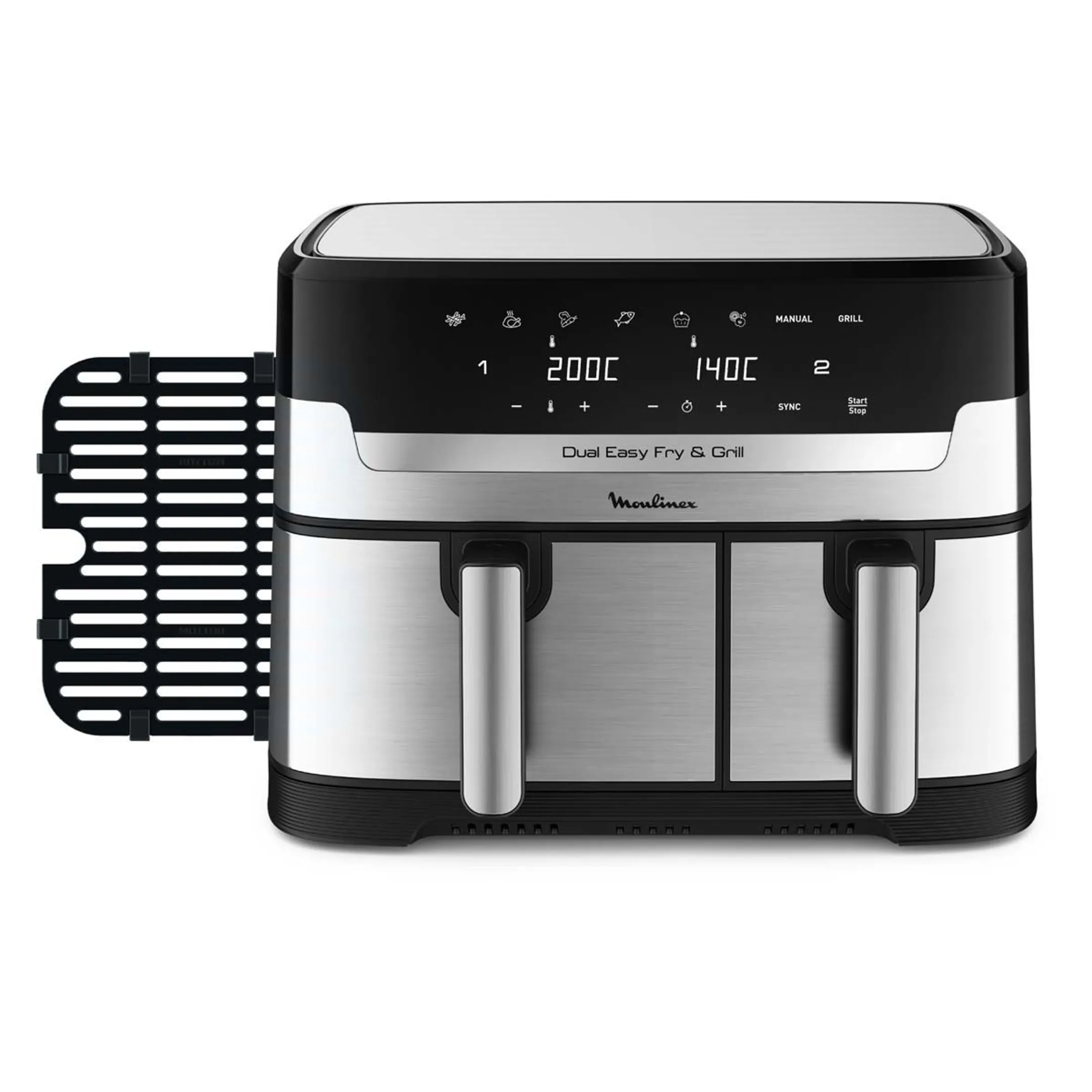 Moulinex Airfryer Dual Easy Fry & Grill EZ905D20