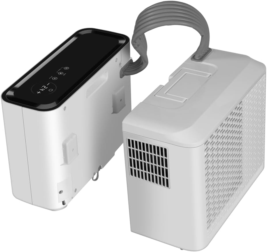 BERGER Arktar 5000 Pro Mobile Split-Klimaanlage mit Heizung | Klimaanlage mobil für Camping Wohnwagen Wohnmobil | Klimagerät zum Kühlen Entfeuchten | App Steuerung und Timerfunktion