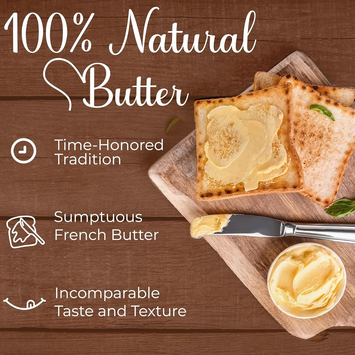 Beurdell Canned French Butter - 100% Natural Salted Pasteurized Real Butter Long Shelf Life Emergency Survival Food