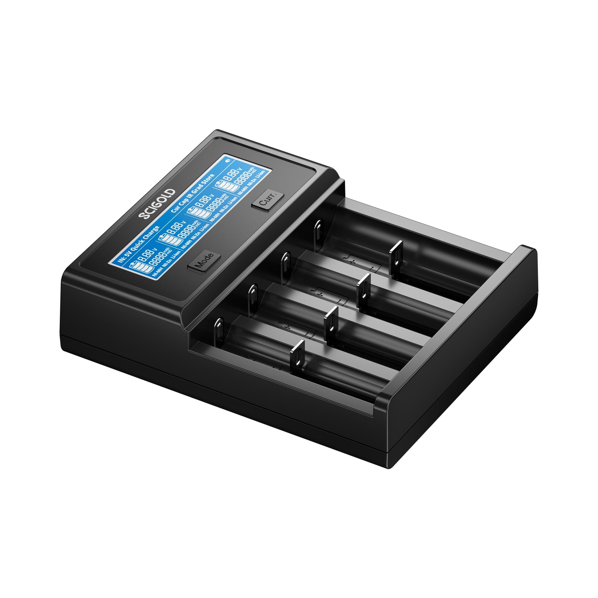 Scigold Ni-Zn/Ni-MH/Li-ion Battery Charger with LCD Display