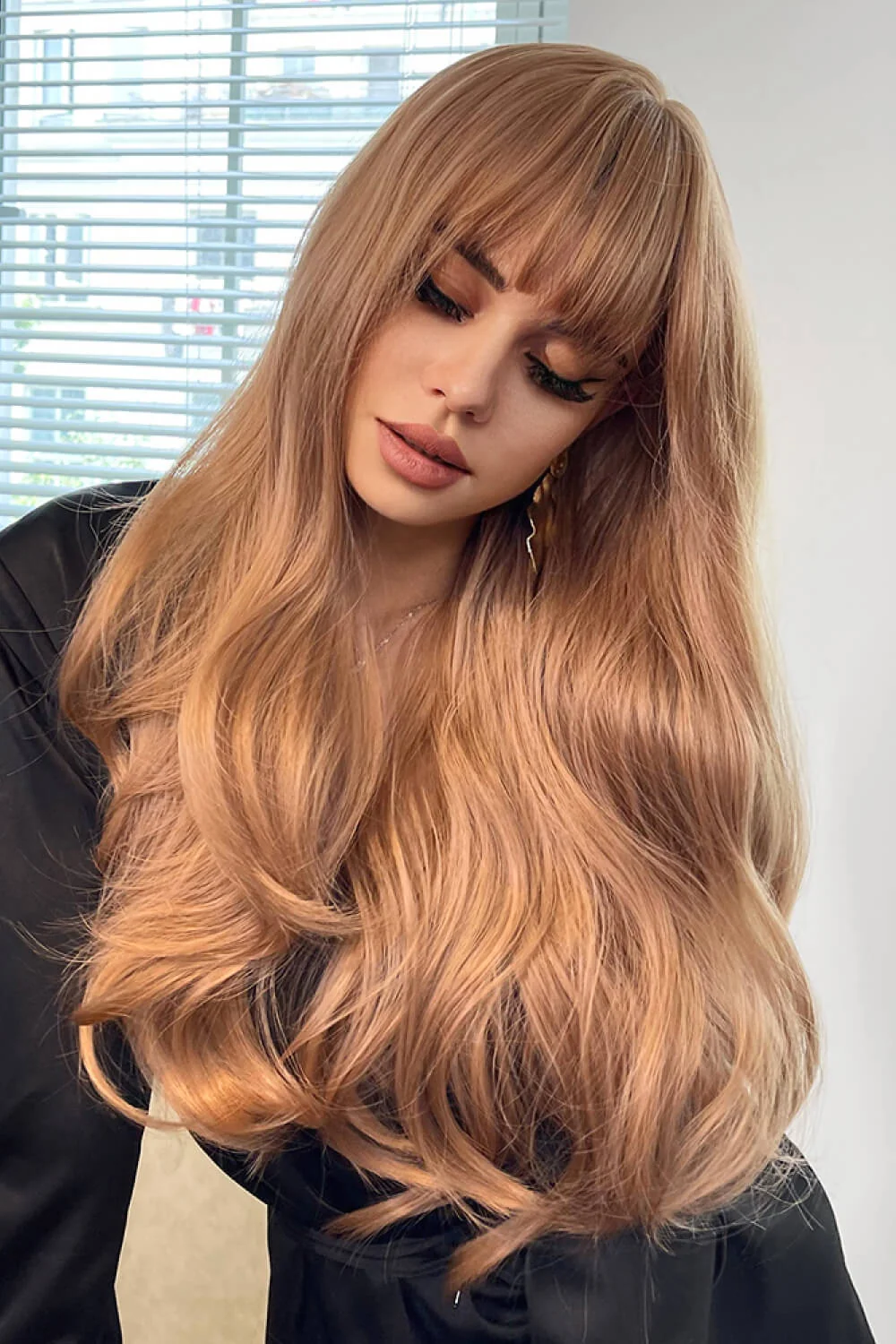 Natural Wave Full Machine Synthetic Wigs 26