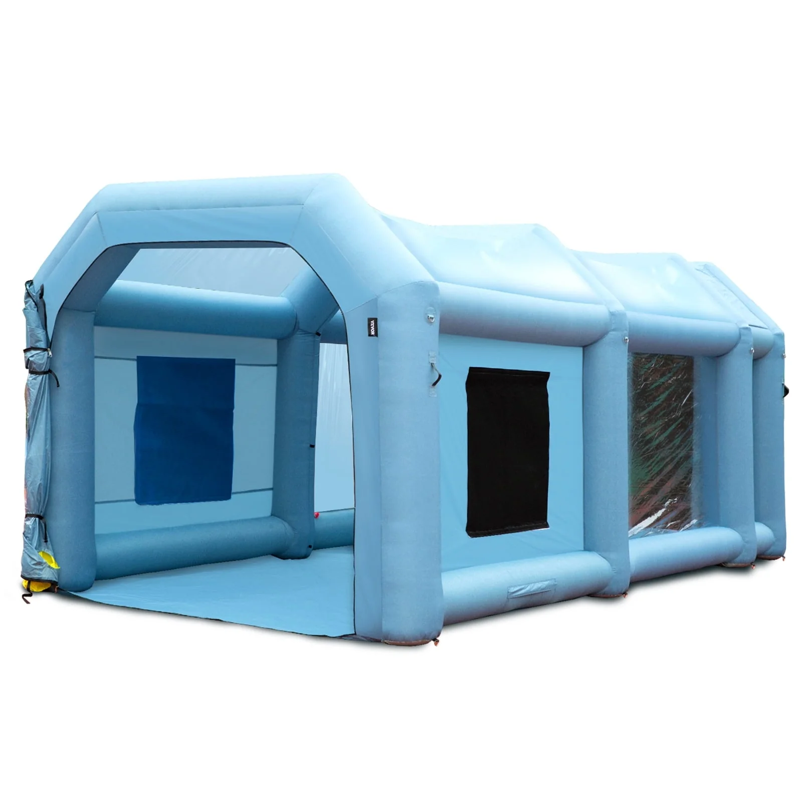 BENTISM Inflatable Paint Booth 26x15x11ft Inflatable Spray Booth Car Paint Tent with 750W+950W Filter System Blower