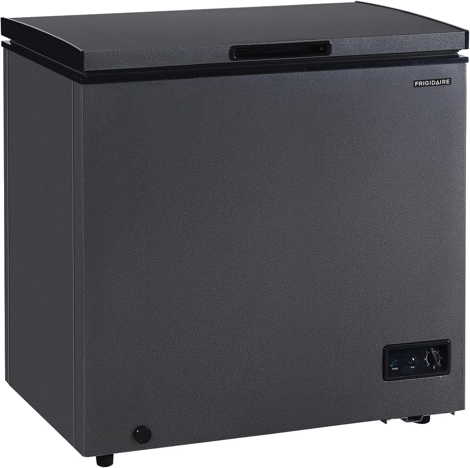 Congelator vertical Frigidaire de 7 picioare cubice, finisaj Granita, termostat reglabil, dezghețare ușoară, coș detașabil