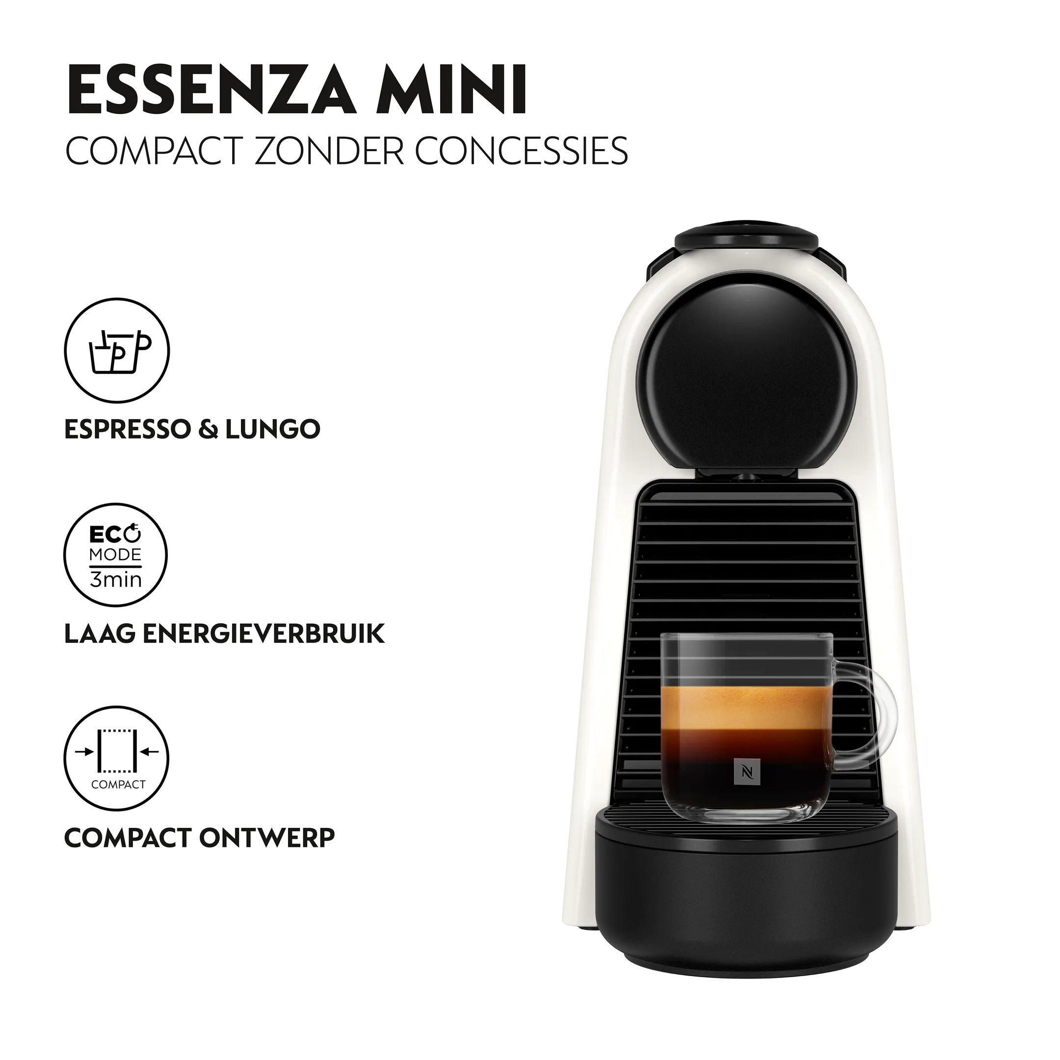 De'Longhi Nespresso Koffiemachine Essenza Mini White
