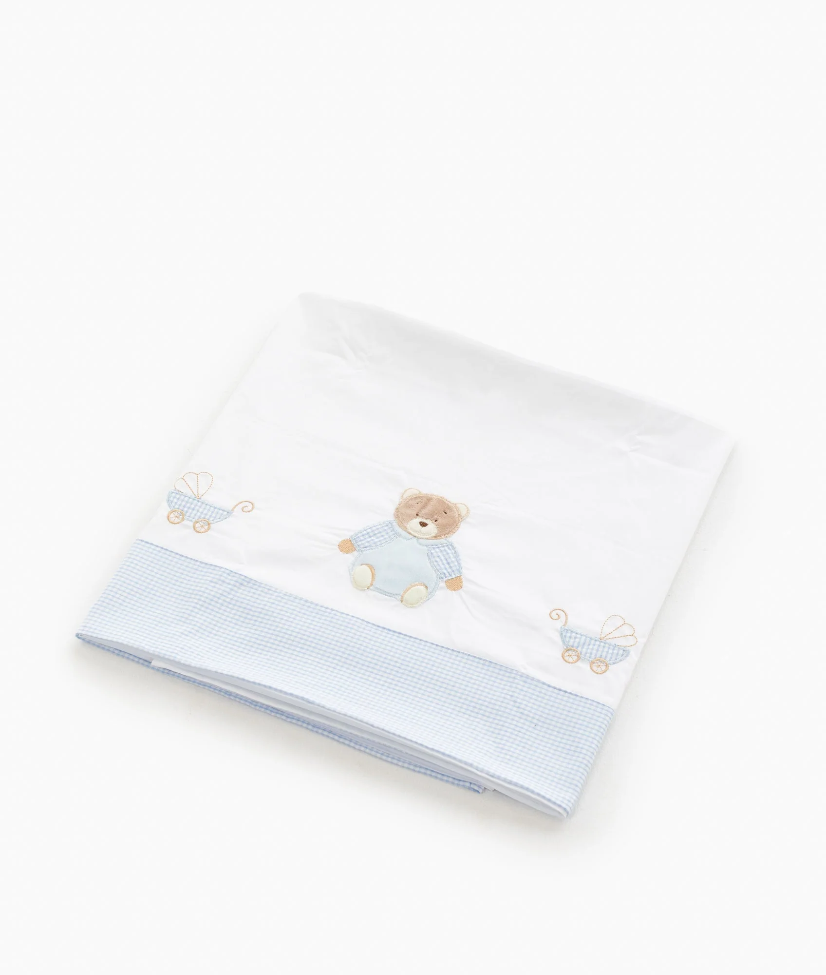 Flat Sheet | White & Blue