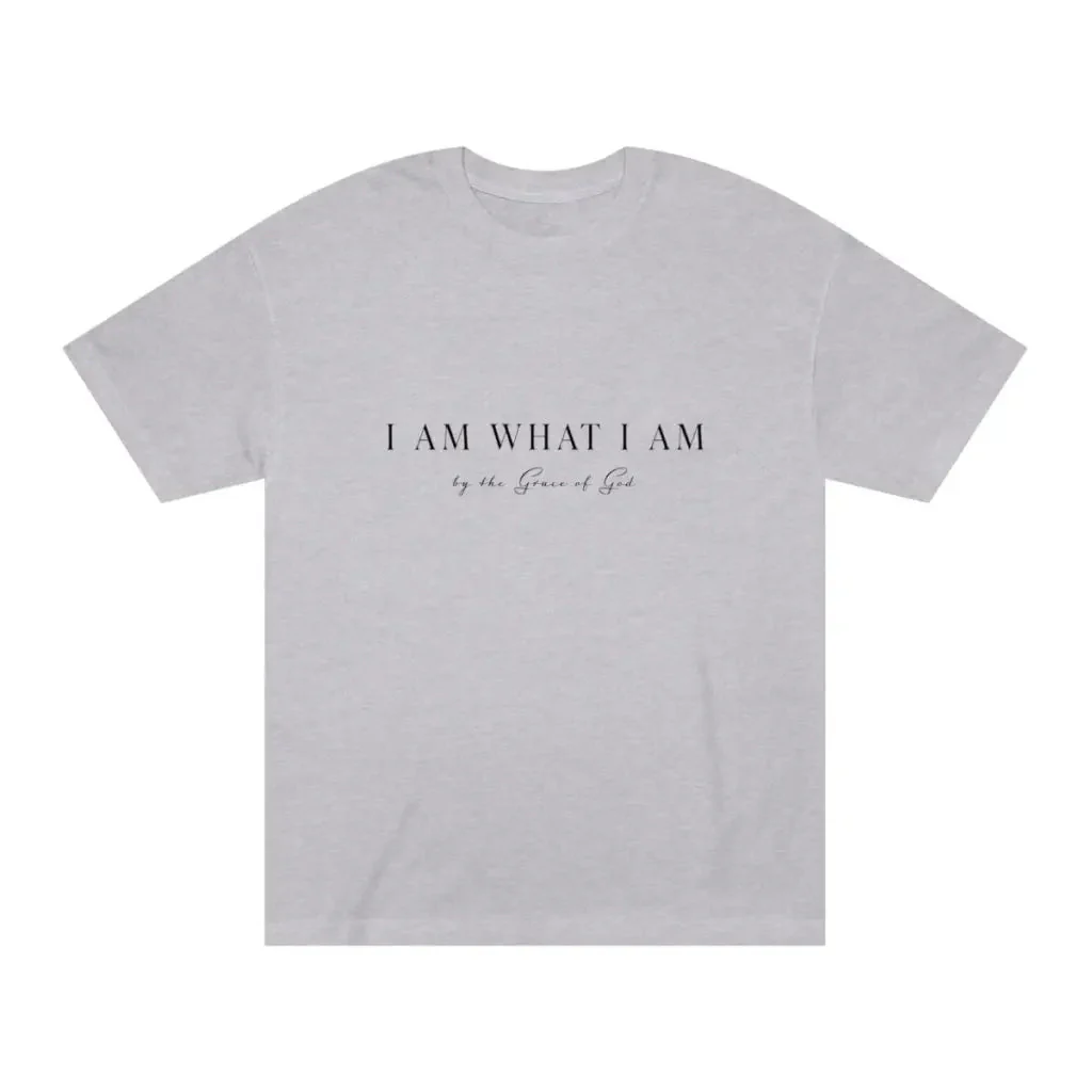 I Am What I Am Christian Tshirt | Aesthetic Cute Inspirational shirt perfect for gift & church
