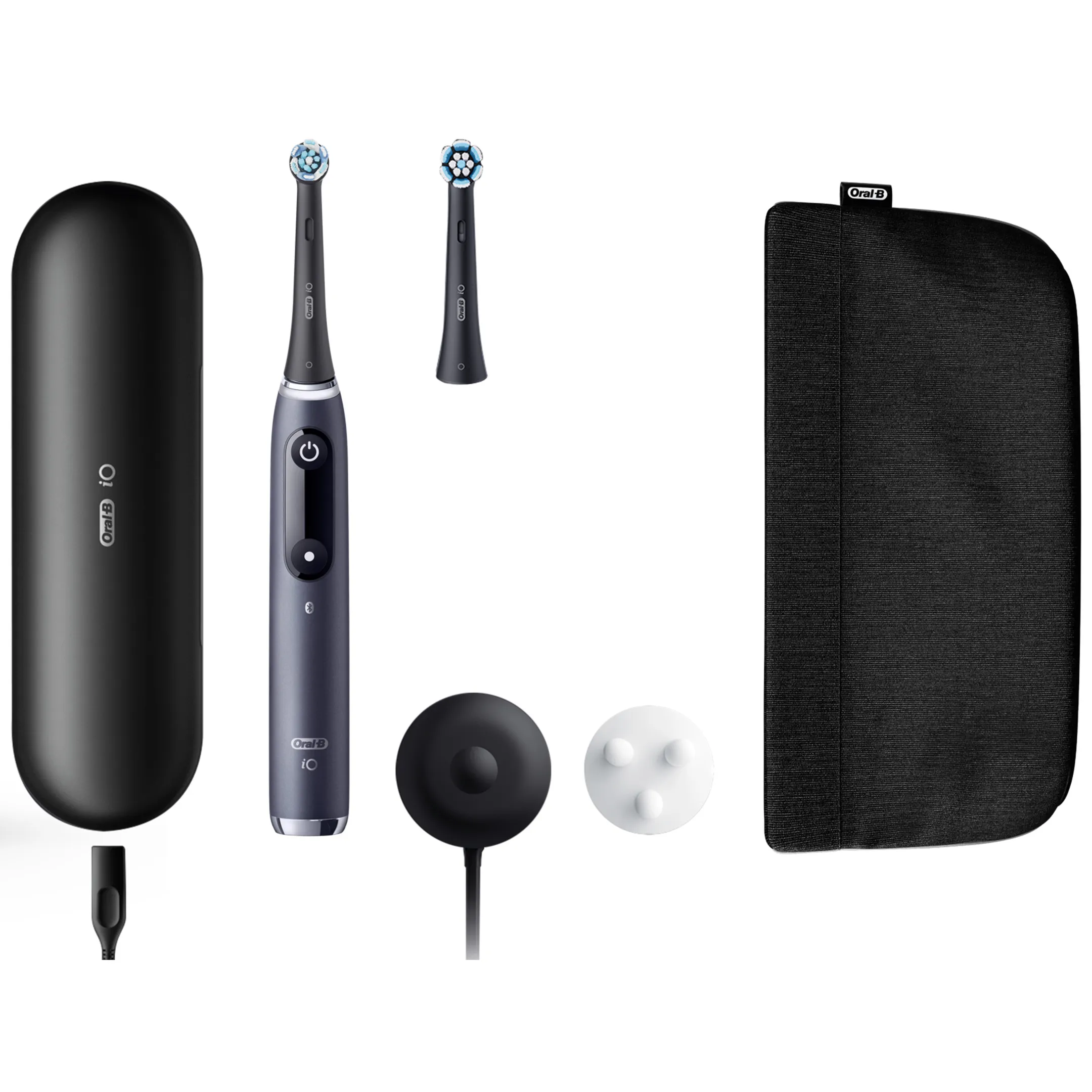 Oral-B Elektrische tandenborstel iO9S zwart onyx (+1refills) + Soft Pouch