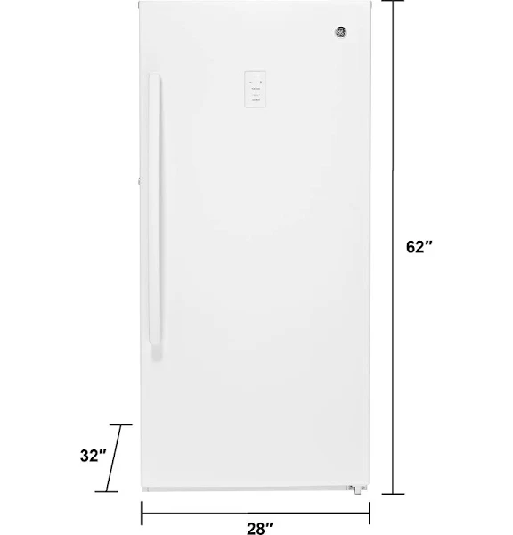 2025 14.1 Cu. ft. White Frost-free Upright Freezer FUF14DLRWW