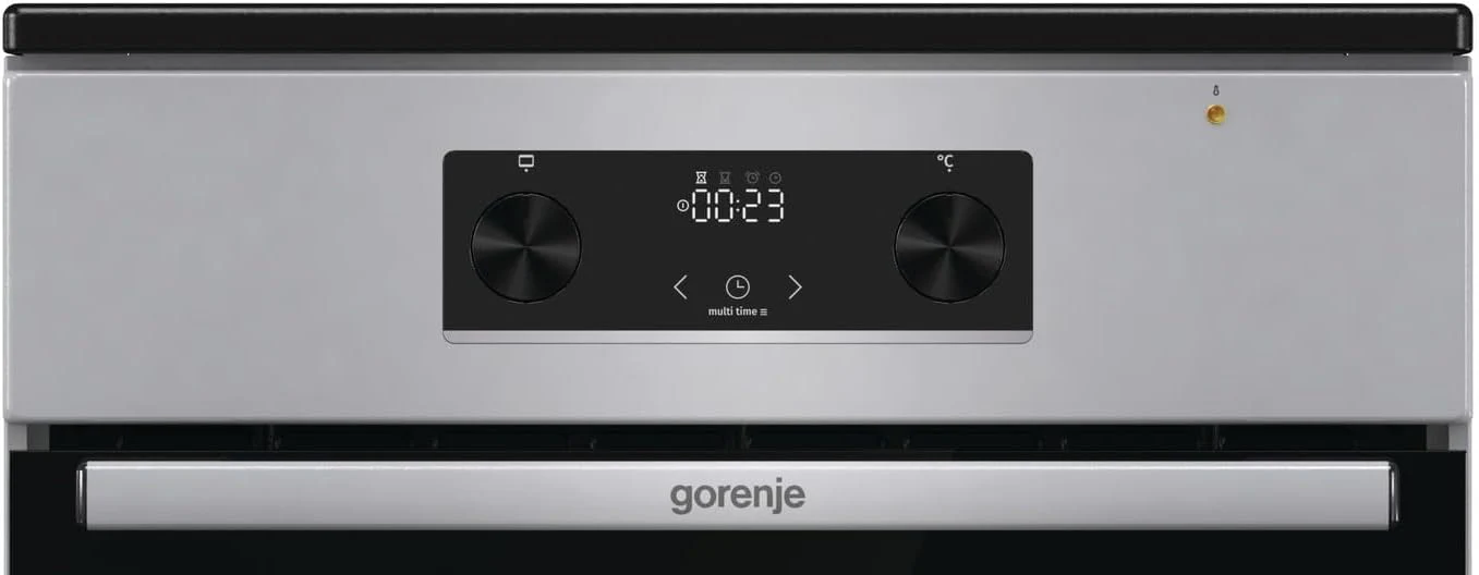 Gorenje GEIT5C61SPG Standherd mit Induktionskochfeld, 50 cm, 70 Liter,Silber, PerfectGrill, AirFry, FrozenBake, Pizza Mode 300°C, AquaClean, Made in Europe, inox