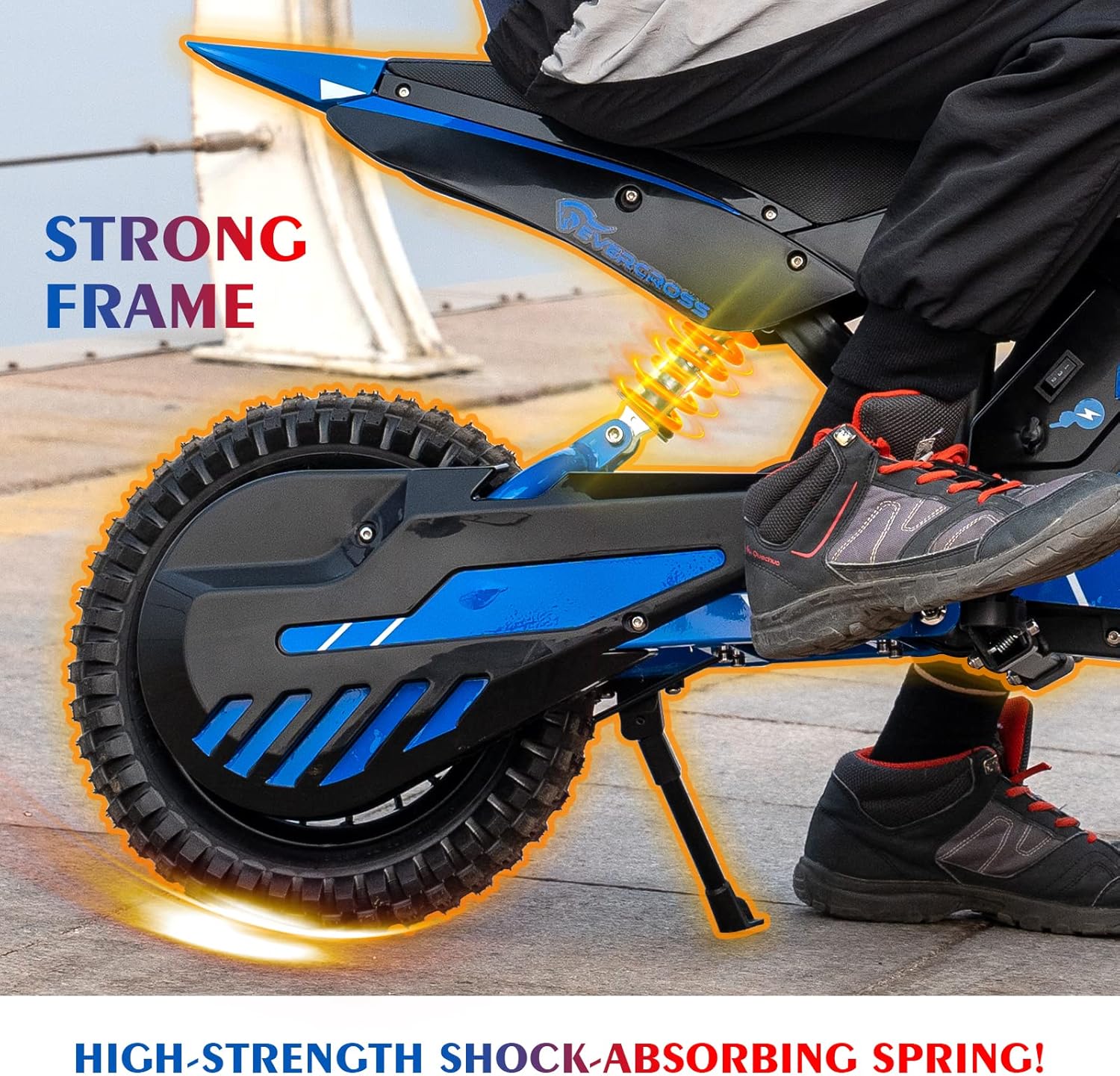 EVERCROSS EV12M Elektro Motorrad Kinder, Elektromotorrad mit 300W Motor, 8/12/25 KMH Geschwindigkeitsmodus, 15KM Lange Reichweite, 12 Zoll Luftreifen, Moto Cross für Kinder von 3–12 Jahren