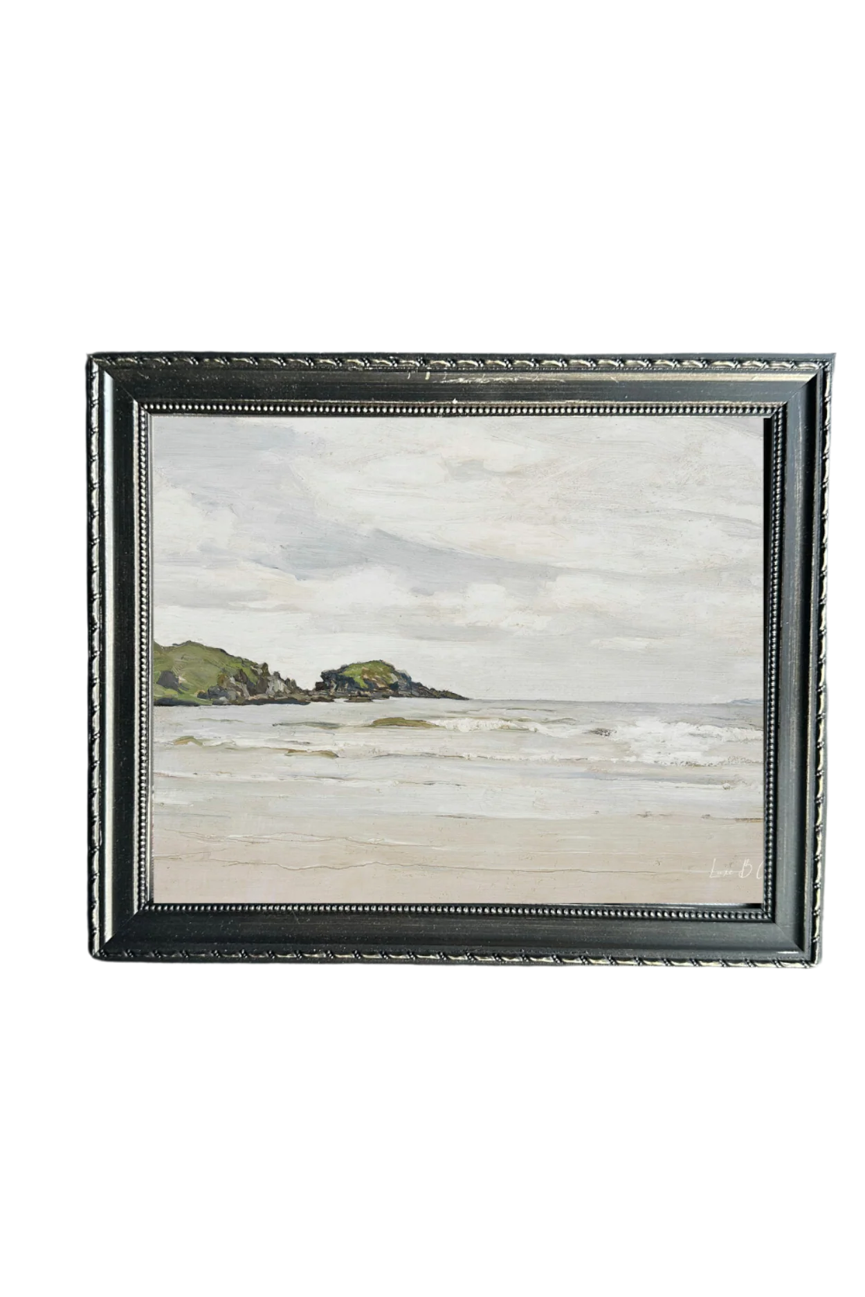 Italian Waterfront | French Country Black Framed Art