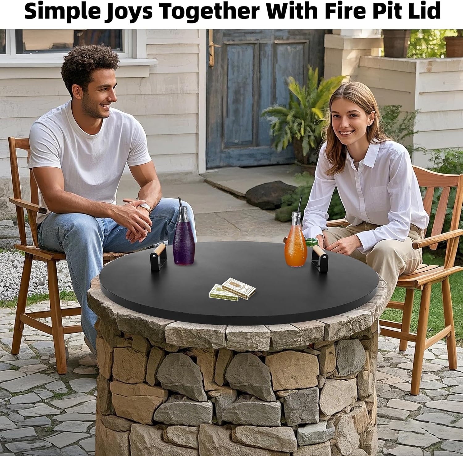 1MORE Fire Pit Lid Round 38
