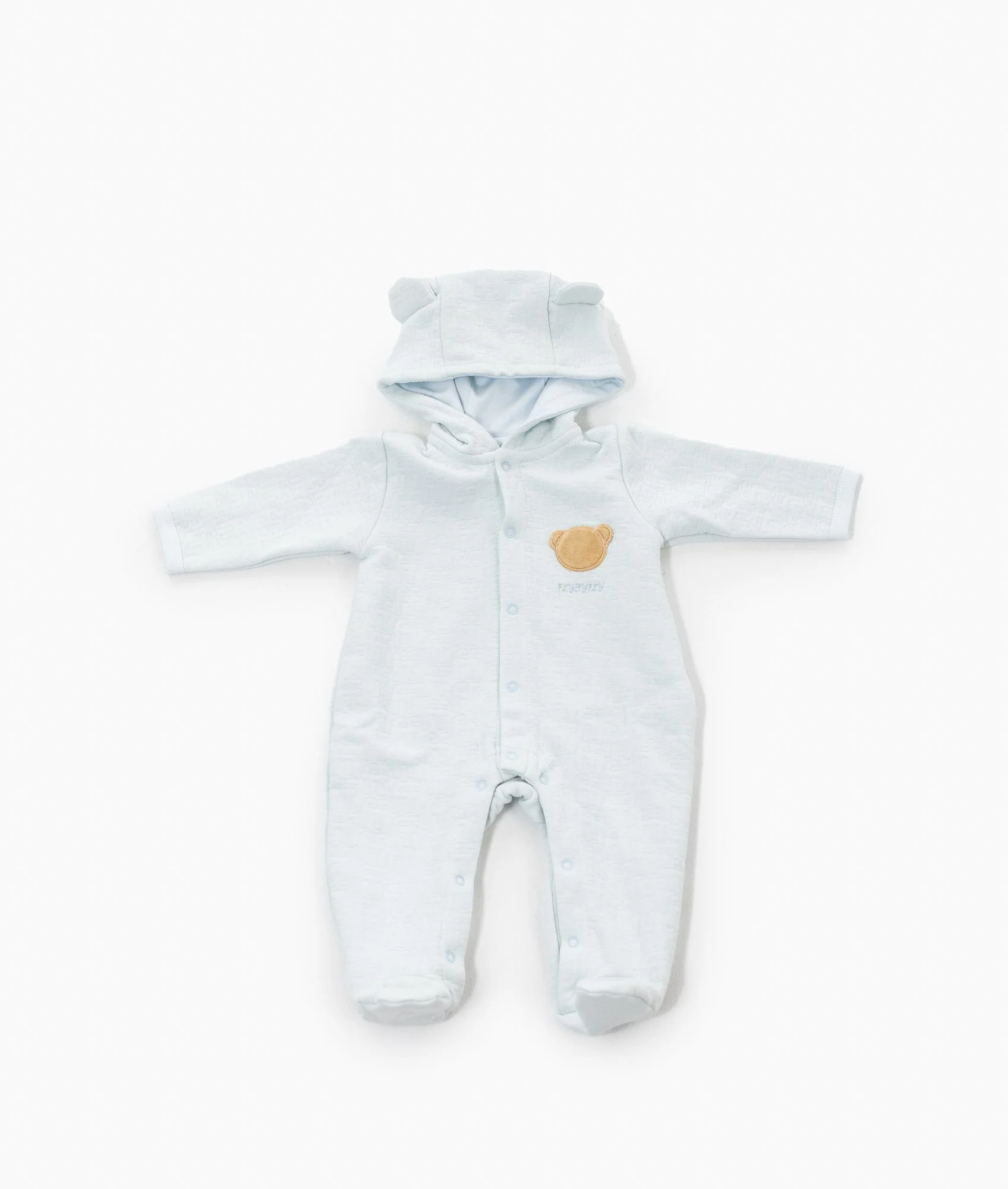 Hooded Bear Jumpsuit | Blue