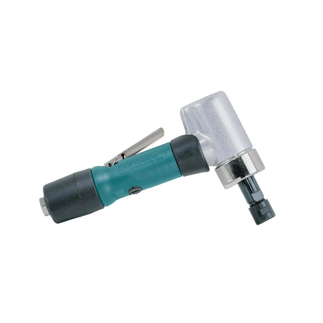 Dynabrade 52297  ~  .7 Hp 7 Degree Offset Die Grinder 20000 Rpm Gearless Extended Rear Exhaust Short Shank 1/4 Inch Collet With Side Handle