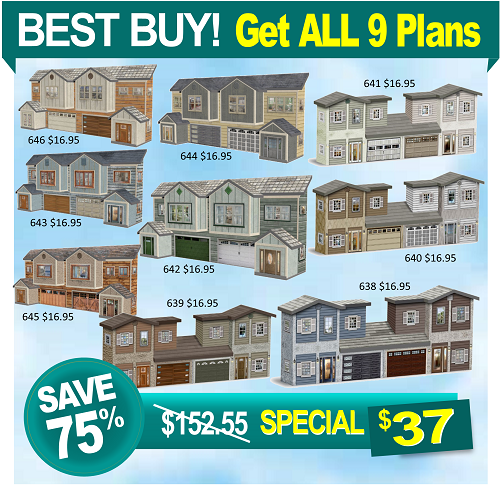 Pack C Background Scale House Models