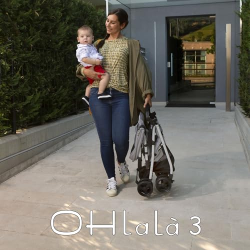 Chicco OHlalà 3 Passeggino Ultraleggero da 0 Mesi a 15 kg, Passeggino Reclinabile e Pieghevole con Cestello Capiente, Chiusura Compatta, Parapioggia e Cappottina Estendibile   Rosso : Prima infanzia