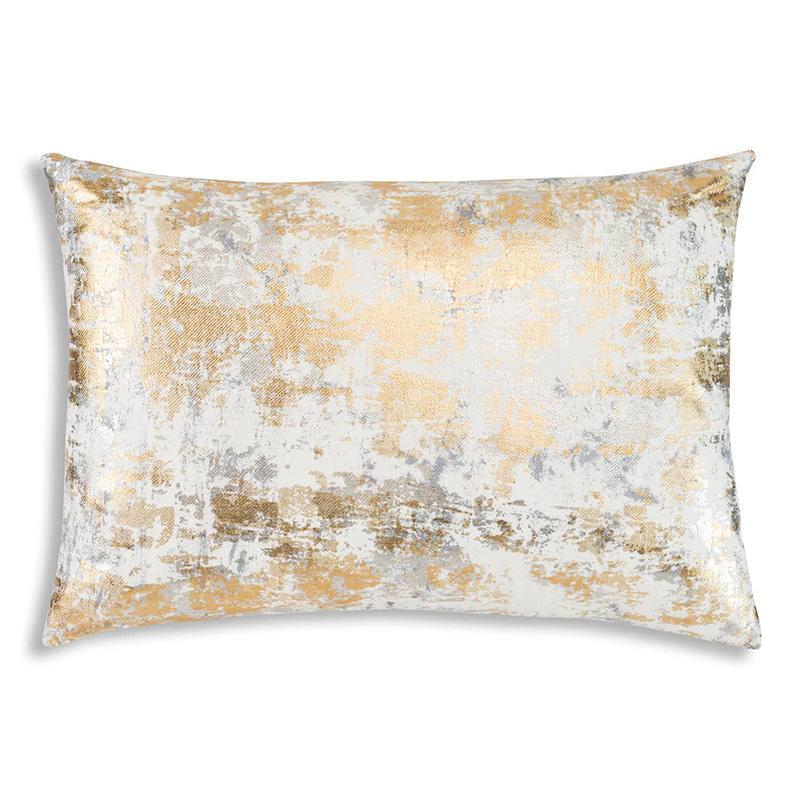 Sona Gold Silver Lumbar Pillow