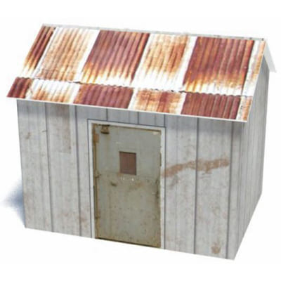Shed (brown rust roof)