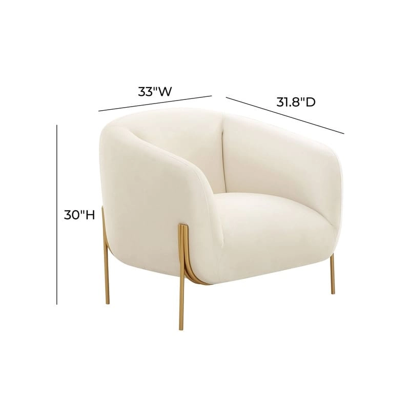 Kandra Velvet Accent Chair
