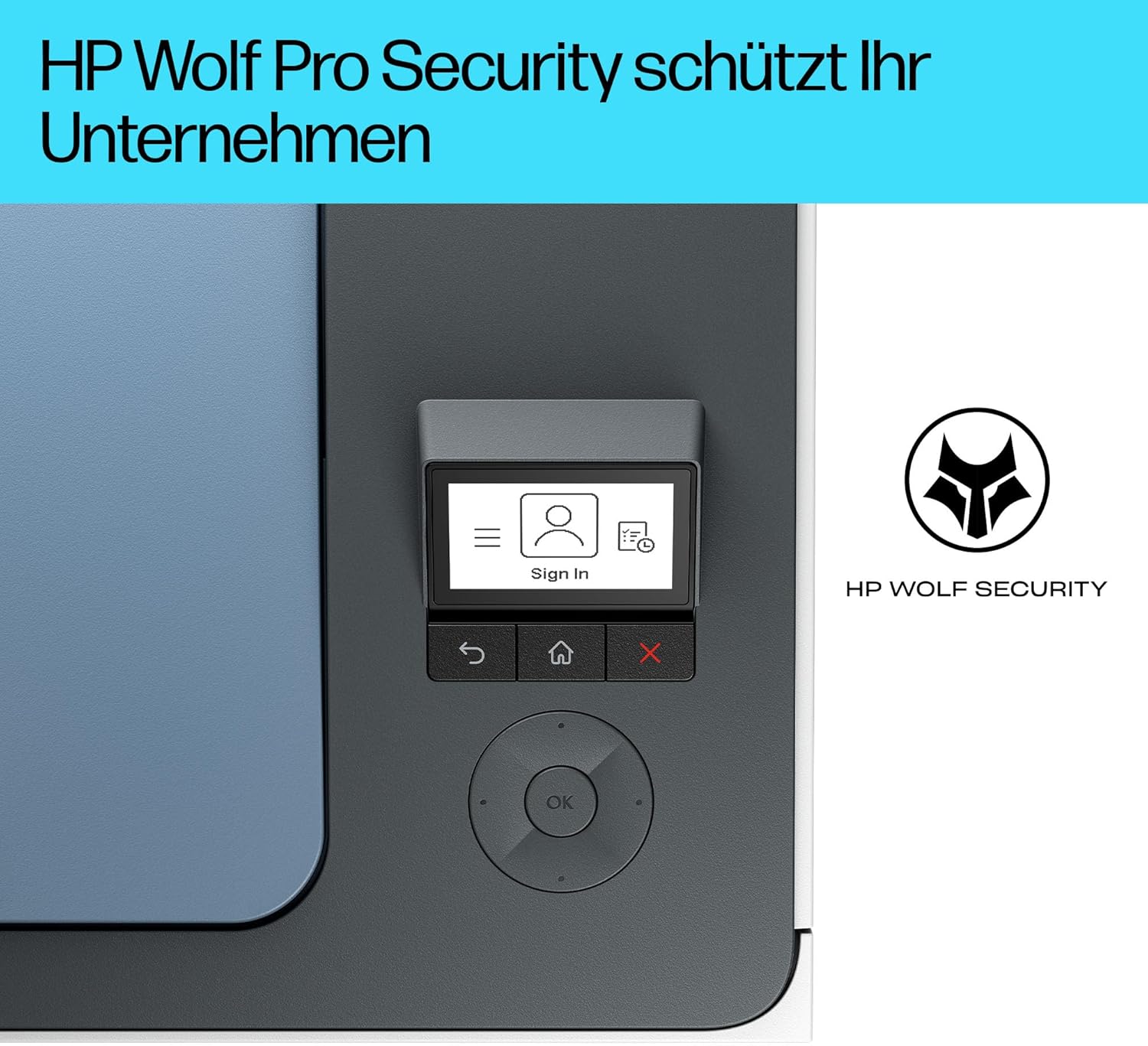Stampante laser multifunzione a colori HP Color LaserJet Pro MFP 3302fdwg, Fax, Stampa automatica fronte/retro, Touchscreen, Wi-Fi, Ethernet, USB, HP Wolf Pro Security