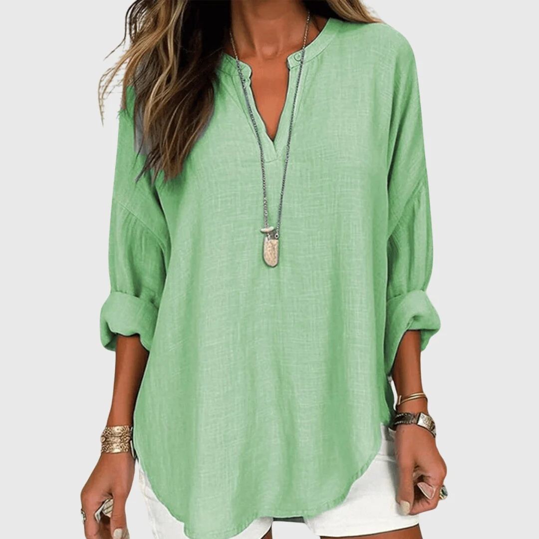 Women��s Flowy Beach Shirt Elegant Casual Design