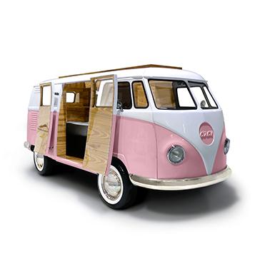 Bun Van Bed, Pink
