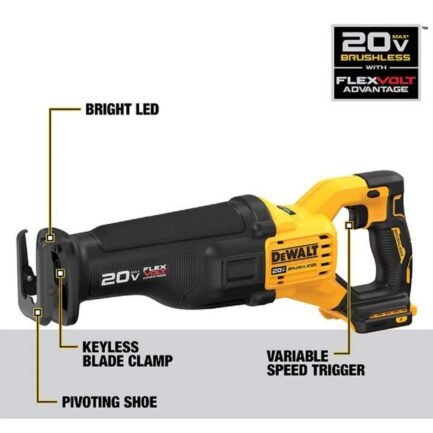 20V MAX Lithium-Ion Cordless Brushless 5 Tool Combo Kit with (2) 4.0Ah Batteries and Charger DCKTS599M2