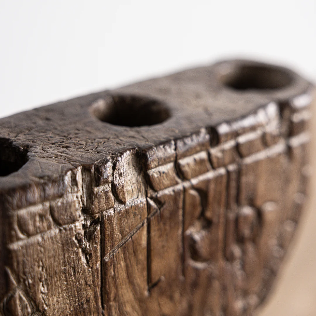 Vintage Indian Artifact Candle Holder